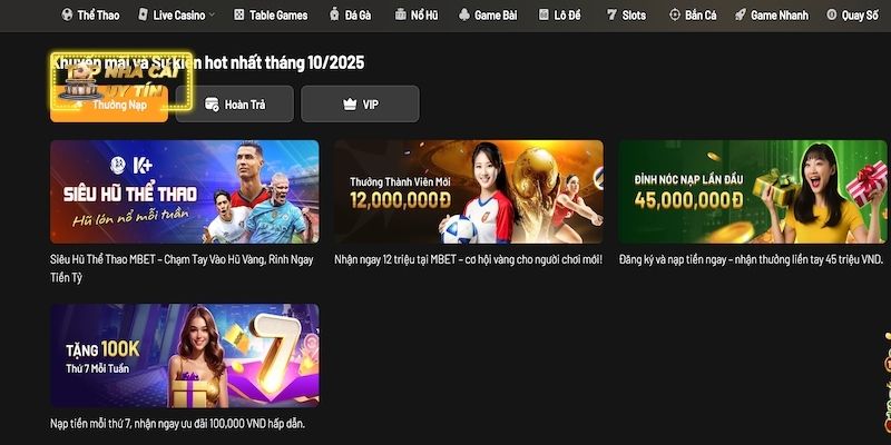 Mbet - Sân chơi tặng thưởng hấp dẫn